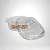 Corning Ware Garden Harvest Square A-2-B Casserole Dish with Lid