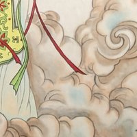 Sacred Beauty: Vintage Framed Chinese Our Lady of China and Madonna on Silk