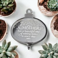 Vintage Charm: 1984 Hallmark Keepsake Mother Acrylic Ornament, Timeless Memories