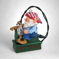 Charming 1989 Hallmark Tiny Tinker Light and Motion Ornament - Vintage Holiday Collectible