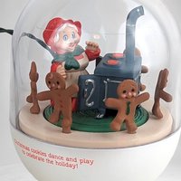 Charming 1989 Hallmark Mrs. Santa's Kitchen Light and Motion Keepsake Ornament