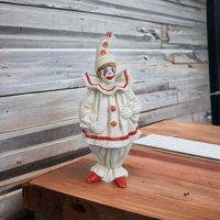 Vintage Enesco Faith Wick Pom Pom Clown Figurine: Whimsical Collectible