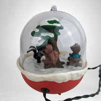 1991 Hallmark Forest Frolics Light and Motion Ornament - Woodland Magic