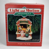 1987 Hallmark Kringle's Toy Shop Light and Motion Ornament - Holiday Whimsy