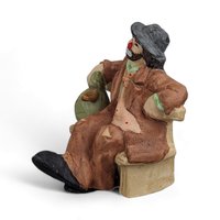 Vintage Emmett Kelly Jr. Flambro Hobo Clown on Bench Collectible Figurine