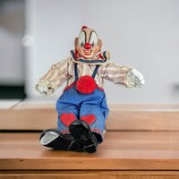 1985 Vintage Creepy Clown Doll - A Hauntingly Unique Collectible