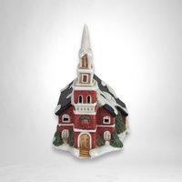 1990s Lillian Vernon Christmas Village: Set of 3 Festive Collectible Pieces