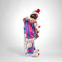 Vintage Heritage Mint 16" Creepy Clown Doll with Stand: Unique Collector's Item
