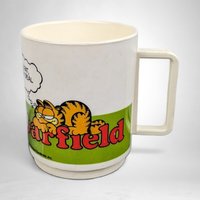 Vintage 1978 Garfield 'Have a Nice Day' Plastic Mug - Retro Cartoon Collectible