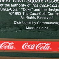 Vintage Coca-Cola Town Square Street Vendor Figurine - Nostalgic Collectible