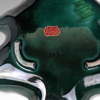 Elegance in Green: Lefton Holly Tree Shaped Trinket Dish 2691