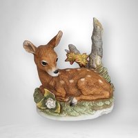 Vintage Homco Fawn Figurine 8879 - Charming Collectible Décor