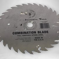 Vintage Hand-Painted Church Scene on Saw Blade, Signed Artwork