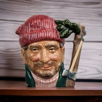 1956 Royal Doulton 'The Lumberjack' Small Toby Mug: Vintage Collectible Treasure