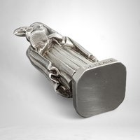 Vintage Saint Clare Pewter Figurine with Inspirational Prayer