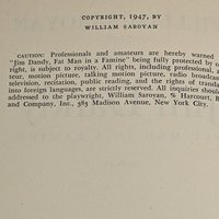 1947 Jim Dandy Fat Man in a Famine by William Saroyan