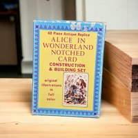 1980s Alice in Wonderland Notched Card Construction Set: Creative Wonderland Adventures
