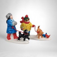 Vintage 1994 Dept. 56 Pets on Parade Ceramic Figurine Set - Charming Collectible Decor