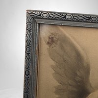 Vintage Guardian Angel Over Bed Framed Print: Serene Blessings