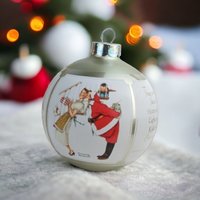 1983 Hallmark Norman Rockwell Santa's Coming Ornament - Vintage Christmas Collectible