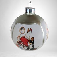 1983 Hallmark Norman Rockwell Santa's Coming Ornament - Vintage Christmas Collectible