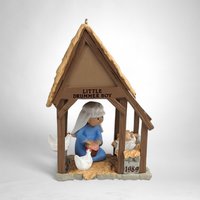 1989 Hallmark Little Drummer Boy Light Up Ornament - Vintage Christmas Collectible