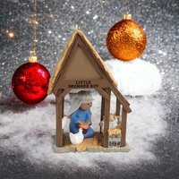 1989 Hallmark Little Drummer Boy Light Up Ornament - Vintage Christmas Collectible