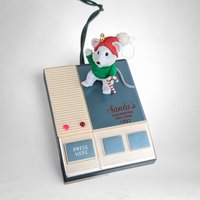 Vintage 1992 Santa's Answering Machine Ornament - A Nostalgic Holiday Keepsake!