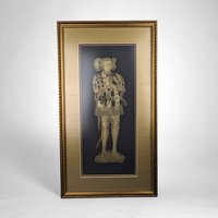 Framed Brass Rubbings: Sir Ralph Verney and Lady Elizabeth Verney - 19 1/4 x 10 1/2"