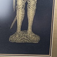 Framed Brass Rubbings: Sir Ralph Verney and Lady Elizabeth Verney - 19 1/4 x 10 1/2"