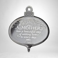 Vintage Charm: 1984 Hallmark Keepsake Mother Acrylic Ornament, Timeless Memories