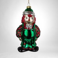 Charming Vintage Raggedy Ann and Andy Glass Ornament Duo: A Nostalgic Holiday Delight