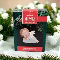 1991 Hallmark Mary's Angels Iris Ornament - Vintage Collectible Holiday Decor