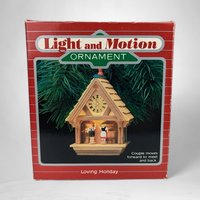 Vintage 1987 Hallmark Loving Holiday Light and Motion Ornament