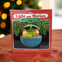 Vintage 1988 Hallmark Parade of Toys Light and Motion Ornament - Nostalgic Holiday Collectible