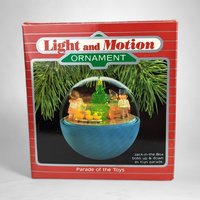 Vintage 1988 Hallmark Parade of Toys Light and Motion Ornament - Nostalgic Holiday Collectible