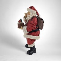 Collectible 2001 Clothique Possible Dreams 10" Santa Holding Snowglobe Figure – Snowglobe Glass Missing