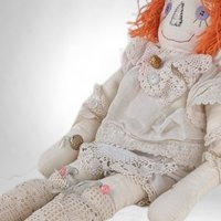 Handmade 17" Lacy Raggedy Ann Doll