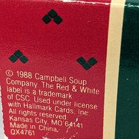 1988 Hallmark Campbell's Party Line Handcrafted Ornament - Retro Holiday Charm