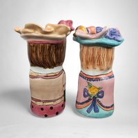Pair of Ganz Susan Paley Bella Casa Vases - Melissa and Emma
