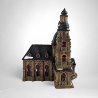 1999 Heartland Valley Deluxe Porcelain Catherdral Lighted House