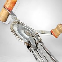 Antique Laddbeater Stainless Steel No. 7 Egg Beater