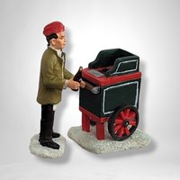 Vintage Coca-Cola Town Square Street Vendor Figurine - Nostalgic Collectible