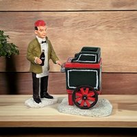 Vintage Coca-Cola Town Square Street Vendor Figurine - Nostalgic Collectible