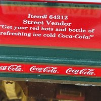 Vintage Coca-Cola Town Square Street Vendor Figurine - Nostalgic Collectible
