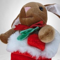 Vintage Rabbit Ear Velveteen Rabbit Stocking Decor: Timeless Holiday Charm