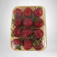 Vintage Set of 12 Sears Apple Ornaments - Classic Holiday Decorations