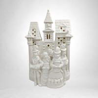 1990s Party Lite Carolers Ceramic Tealight Candle Holder