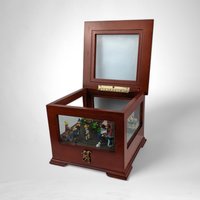 Vintage Mr. Christmas Animated Music Box - Nostalgic Holiday Melodies