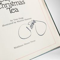 1982 20th Year A Cup of Christmas Tea Autographed Book - Holiday Classic with Author's Signature